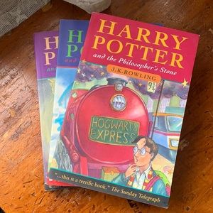 Harry Potter Books Philosopher’s Stone, Chamber of Secrets & Prisoner of Azkaban